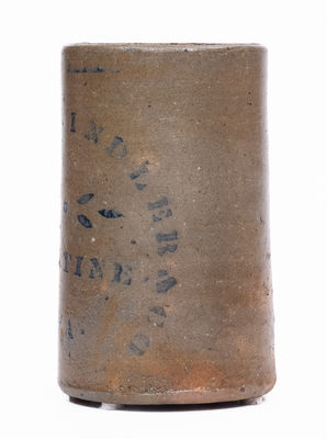 KNOTTS, SWINDLER, & CO. / PALATINE / W. VA Stoneware Canning Jar