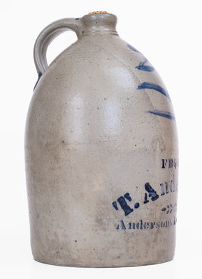 T. ANDERSON / ANDERSON S LANDING, W. VA Stoneware Jug, c1875