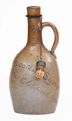 Very Rare Baltimore Stoneware Pinched Jug attrib. Perine Pottery: 