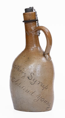 Very Rare Baltimore Stoneware Pinched Jug attrib. Perine Pottery: 