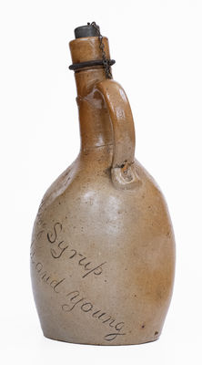 Very Rare Baltimore Stoneware Pinched Jug attrib. Perine Pottery: 