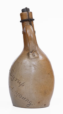 Very Rare Baltimore Stoneware Pinched Jug attrib. Perine Pottery: 