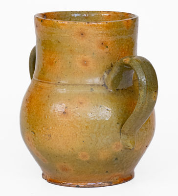 Glazed Redware Vase, probably New England, early to mid 19th century