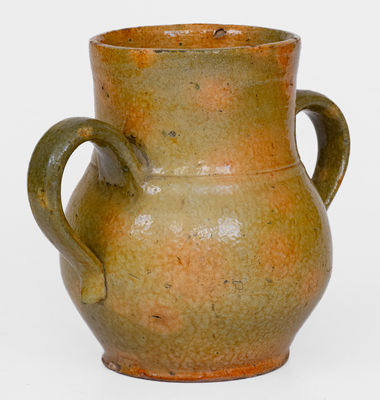 Glazed Redware Vase, probably New England, early to mid 19th century