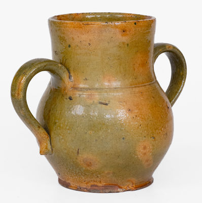 Glazed Redware Vase, probably New England, early to mid 19th century