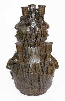 Outstanding Monumental Clint Alderman Double Face Candelabra