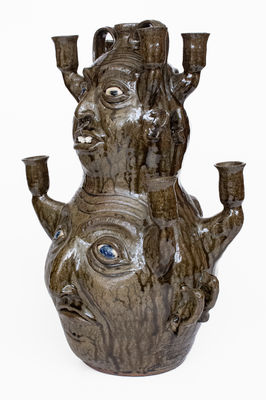 Outstanding Monumental Clint Alderman Double Face Candelabra