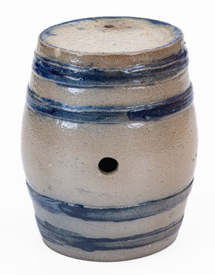 Unusual Small-Sized American Stoneware Keg w/ 1879 Inscription