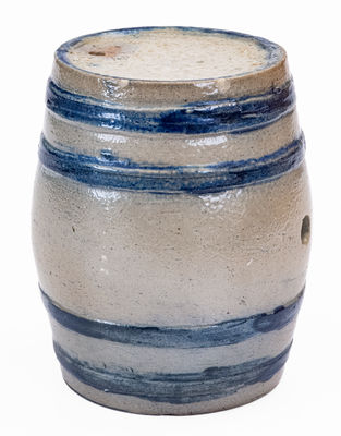 Unusual Small-Sized American Stoneware Keg w/ 1879 Inscription