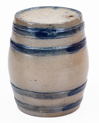 Unusual Small-Sized American Stoneware Keg w/ 1879 Inscription