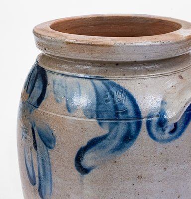 Unusual P. HERRMANN, Baltimore, MD Stoneware Jar w/ Star on Underside