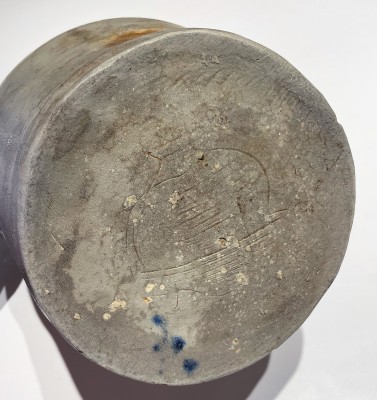 Very Unusual 2 Gal. Stoneware Jug with Bird Decoration, Baltimore, MD, circa 1820