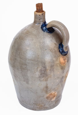 Extremely Rare Baltimore Stoneware Jug w/ Bird Decoration, c1815-20