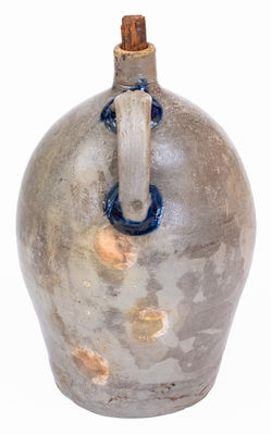 Extremely Rare Baltimore Stoneware Jug w/ Bird Decoration, c1815-20