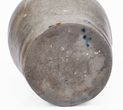 Extremely Rare Baltimore Stoneware Jug w/ Bird Decoration, c1815-20