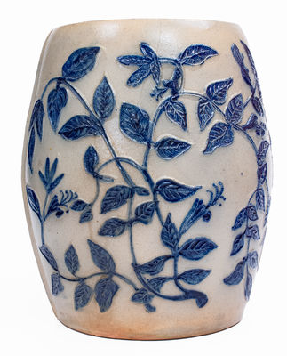 Whites Utica Molded Stoneware Water Cooler w/ Christopher Columbus Scene