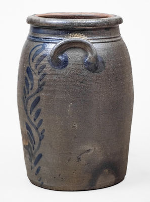 3 Gal. Shinnston, WV Stoneware Jar w/ Elaborate Freehand Decoration