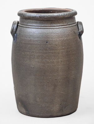 3 Gal. Shinnston, WV Stoneware Jar w/ Elaborate Freehand Decoration