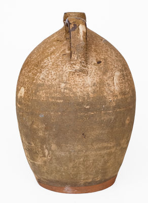 Rare Edgefield District, SC Stoneware Jug Dated 1873, attrib. J.P. Bodie, Kirksey s Crossroads
