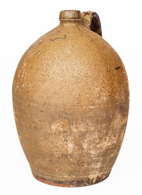 Rare Edgefield District, SC Stoneware Jug Dated 1873, attrib. J.P. Bodie, Kirksey s Crossroads