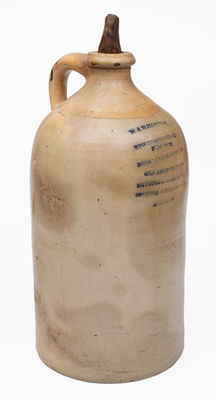 Rare ALBANY, NY Jug w/ Profuse Advertising: DRUGS, MEDICINES, PAINTS, OILS AND DYE STUFFS