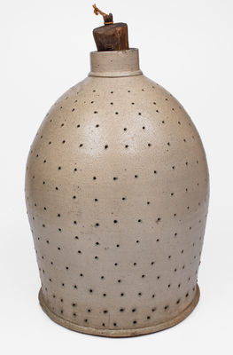 Rare J. J. LAWLOR / ALBANY, NY Stoneware Lye Jug