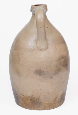 2 Gal. JOHN BURGER / ROCHESTER Stoneware Jug w/ Slip-Trailed Floral Decoration