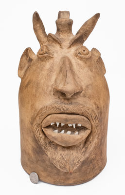Brown s Pottery / Arden, NC Stoneware Devil Face Jug