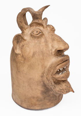 Brown s Pottery / Arden, NC Stoneware Devil Face Jug