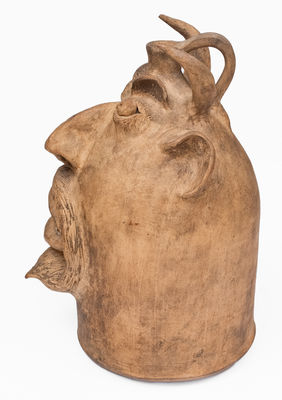 Brown s Pottery / Arden, NC Stoneware Devil Face Jug