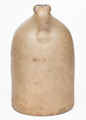 W.H. FARRAR / GEDDES, NY Stoneware Two-Gallon Jug w/ Elaborate Floral Design