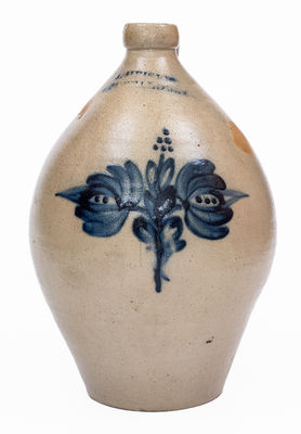 3 Gal. J. HEISER / BUFFALO, NY Stoneware Jug, c1852-56