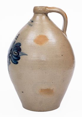 3 Gal. J. HEISER / BUFFALO, NY Stoneware Jug, c1852-56