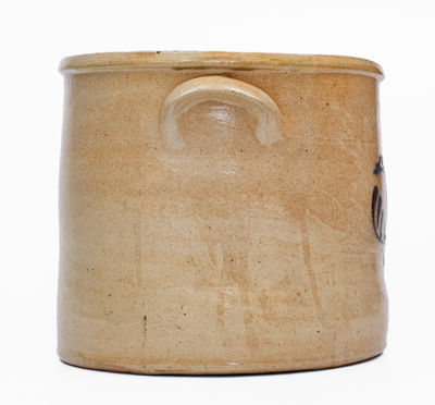 Three-Gallon New England Stoneware Bird Crock, third quarter 19th century