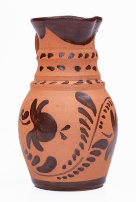 Fine Tanware Pitcher, New Geneva or Greensboro, PA, c1885