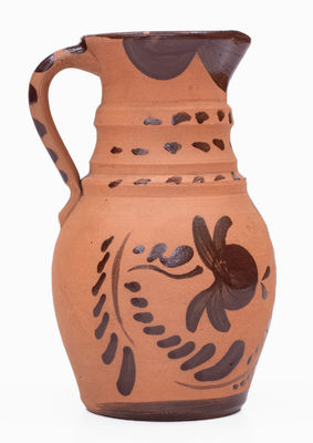 Fine Tanware Pitcher, New Geneva or Greensboro, PA, c1885