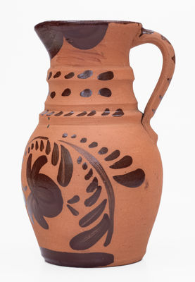 Fine Tanware Pitcher, New Geneva or Greensboro, PA, c1885