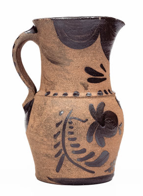 Tanware Pitcher, New Geneva or Greensboro, Pennsylvania, c1885