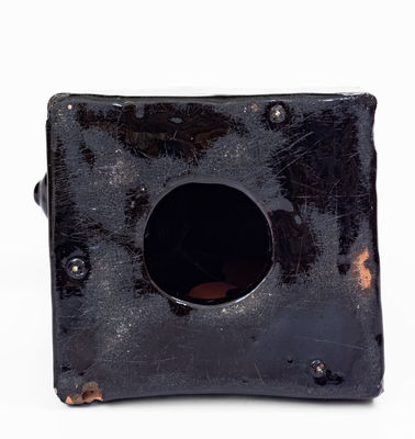 Large Glazed Stoneware Figure of a Cat, attrib. Peters and Reed, Zanesville, Ohio, early 20th century