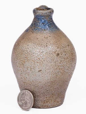 Miniature Northeastern U.S. Stoneware Jug w/ Impressed Designs