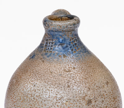 Miniature Northeastern U.S. Stoneware Jug w/ Impressed Designs