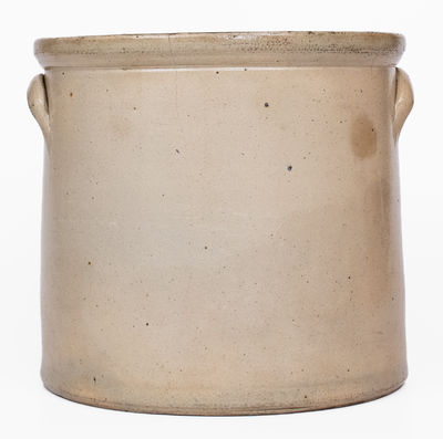 Fine SEYMOUR & BOSWORTH / HARTFORD Stoneware Crock w/ Elaborate Bird and Banner Decoration