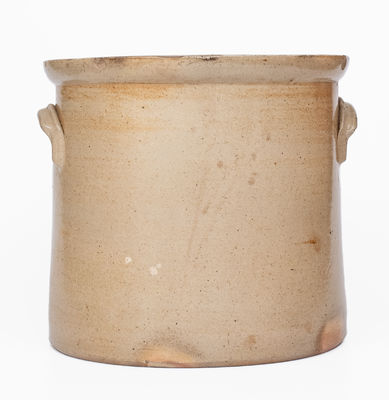 3 Gal. WHITES UTICA Stoneware Crock w/ Slip-Trailed Bird Decoration