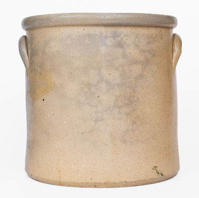 4 Gal. ALBANY, NY Stoneware Crock w/ Large Chicken Decoration, c1860