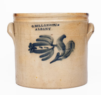 C. DILLON & CO. / ALBANY Stoneware Crock, c1835-36