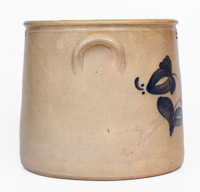 3 Gal. WM. E. WARNER / WEST TROY, NY Stoneware Crock