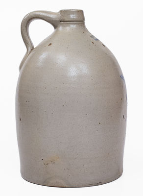 2 Gal. TROY, NY Stoneware Bird Jug, circa 1860-80