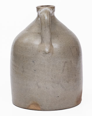 1 Gal. W. ROBERTS BINGHAMTON Stoneware Jug w/ Slip-Trailed Bird Decoration