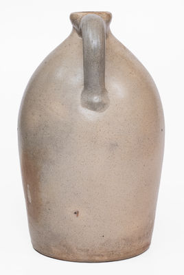 2 Gal. ALBANY, NY Stoneware Jug w/ Bold Slip-Trailed Floral Decoration