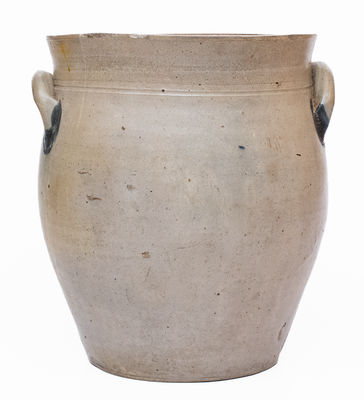 C. BOYNTON & CO. / TROY Decorated Stoneware Jar, c1825-29